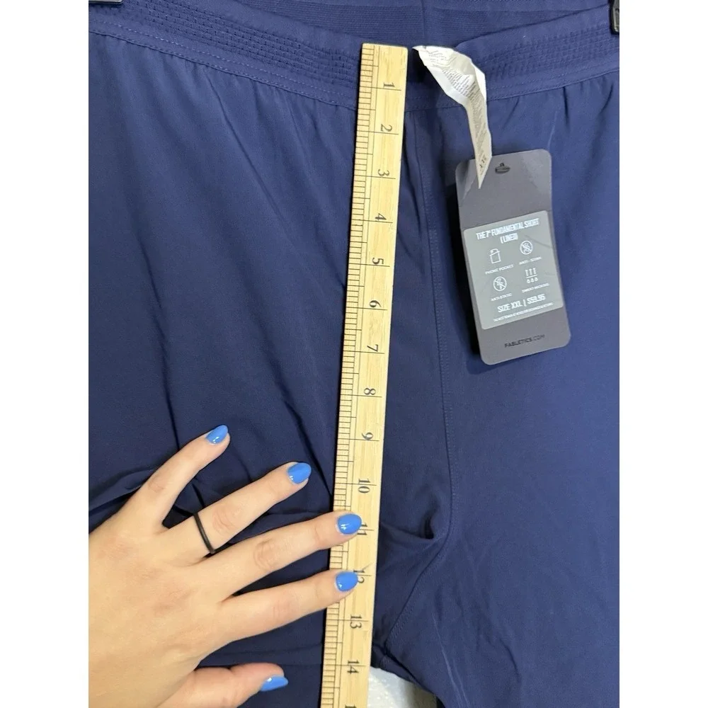 Fabletics The Fundamental Short Lined Men's 2XL XXL Deep Navy 7